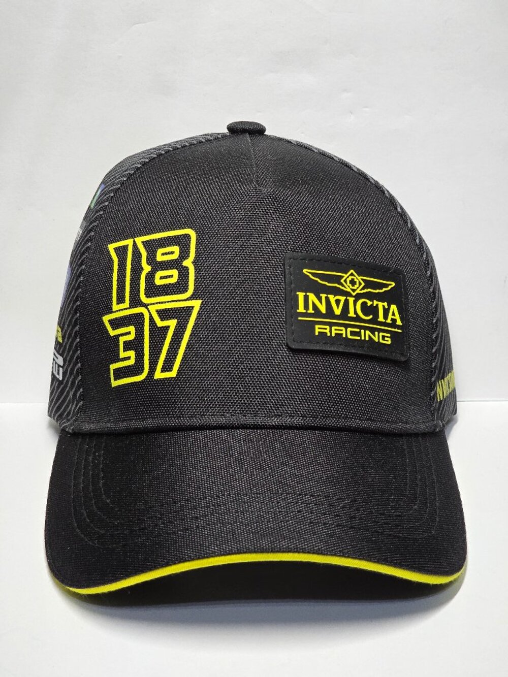 Invicta Racing Baseball Men's Hat - Black, Yellow (IG0340-BLK)